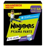 Ninjamas - Pyjama Pants Nacht - Jongen - 8/12 jaar - Maandbox - 54 luierbroekjes