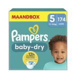 Baby Dry - Maat 5 - Maandbox - 174 stuks - 11/16 KG