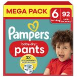 Baby Dry Pants - Maat 6 - Mega Pack - 92 stuks - 14/19 KG