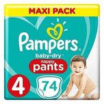 Baby Dry Pants - Maat 4 - Mega Pack - 74 luierbroekjes