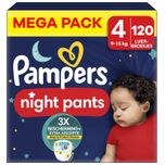 Night Pants - Maat 4 - Mega Pack - 120 stuks - 9/15 KG