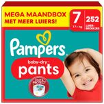 Baby Dry Pants - Maat 7 - Mega Maandbox - 252 stuks - 17+ KG