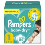 Baby Dry - Maat 1 - Mega Pack - 84 luiers