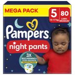 Night Pants - Maat 5 - Mega Pack - 80 stuks - 12/17 KG