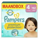 Premium Protection - Maat 4 - Maandbox - 192 luiers - 9/14 KG