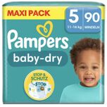 Baby Dry - Maat 5 - Mega Pack - 90 stuks - 11/16 KG