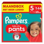 Baby Dry Pants - Maat 5 - Maandbox - 144 stuks - 12/17KG