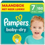 Baby Dry - Maat 7 - Maandbox - 150 stuks - 15+ KG