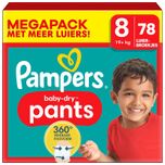 Baby Dry Pants - Maat 8 - Mega Pack - 78 luierbroekjes