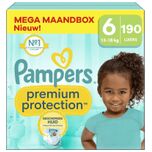 Premium Protection - Maat 6 - Mega Maandbox - 190 luiers - 13/18 KG