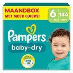 Baby Dry - Maat 6 - Maandbox - 144 luiers