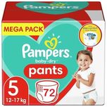 Baby Dry Pants - Maat 5 - Megapack - 72 stuks - 12/17KG