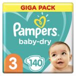 Baby Dry - Maat 3 - Mega Pack - 140 luiers