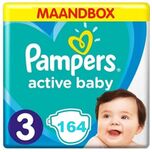 Active Baby Dry - Maat 3 - Maandbox - 164 stuks - 6/10KG