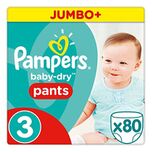 Broekjes Baby Dry Pants Maat-3 Midi 6-11kg Jumbo Pluspack 80-luiers