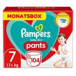 Baby Dry Pants Gr. 7 Extra Large Plus 104 Luiers 17+ kg Month box