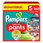 Baby-Dry Pants Paw Patrol, maat 5 Junior 12-17kg, maandbox (1 x 160 luiers)