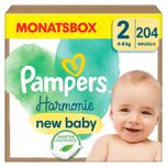 Luiers Harmonie maat 2 Mini, 4kg - 8kg, Maandbox (1x204 luiers)