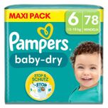 Baby-Dry luiers, maat 6, 13-18 kg, Maxi Pack (1 x 78 luiers)