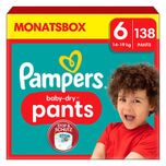 Baby-Dry Pants, maat 6 Extra Large , 14-19kg, maandbox (1 x 138 luiers)