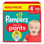 Baby-Dry broekjes, maat 4 Maxi, 9-15kg, Maxi-verpakking (1 x 90 broekjes