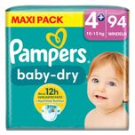 Baby-Dry luiers, maat 4+, 10-15 kg, maxiverpakking (1 x 94 luiers)