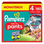 Baby-Dry Pants Paw Patrol, maat 4 Maxi, 9-15kg, maandbox (1 x 180 luiers