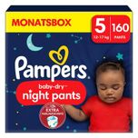 Baby-Dry Pants Night , maat 5 12-17kg, maandbox (1 x 160 luiers)