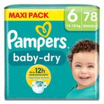 Baby-Dry luiers, maat 6, 13-18 kg, maxiverpakking (1 x 78 luiers)