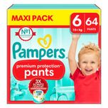 Premium Protection Pants, maat 6, 15kg+, Maxi Pack (1x 64 Pants)