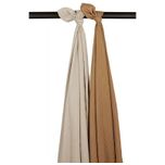 Muslin Swaddle 2-Pack Uni Sand /Toffee