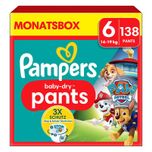 Baby-Dry Pants Paw Patrol, maat 6 extra Large 14-19kg, maandbox (1 x 138 luiers)
