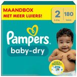 Baby Dry - Maat 2 - Maandbox - 180 luiers