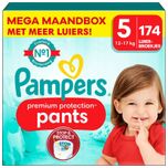 Premium Protection Pants - Maat 5 - Mega Maandbox - 174 stuks - 12/17 KG