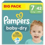 Baby Dry - Maat 7 - Big Pack - 42 stuks - 15+ KG