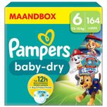 Baby-Dry - Paw Patrol-editie - Maat 6 (13kg-18kg) - 164 Luiers - Maandbox