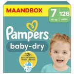 Baby Dry - Maat 7 - Maandbox - 126 stuks - 15+ KG