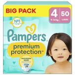 Premium Protection - Maat 4 - Big Pack - 50 luiers - 9/14 KG