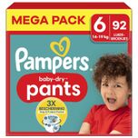 Baby Dry Pants - Maat 6 - Mega Pack - 92 stuks - 14/19 KG