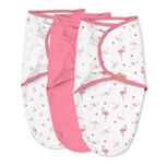 Summer Original Swaddle, deken, slaapzak, 0-3 maanden, Veiligheid en warmte voor Baby, roze flamingo fiesta, set van 2