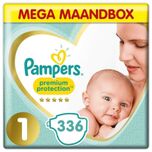 Premium Protection - Maat 1 - Mega Maandbox - 336 luiers