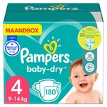 Baby Dry - Maat 4 - Maandbox - 180 Luiers