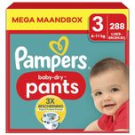Baby Dry Pants - Maat 3 - Mega Maandbox - 288 luierbroekjes
