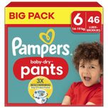 Baby Dry Pants - Maat 6 - Big Pack - 46 stuks - 14/19 KG