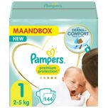 Premium Protection New Baby Luiers Maat 1 - 144 Luiers Maandbox