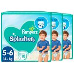 Splashers - Maat 5-6 - Voordeelverpakking 3 x 10 Wegwerpbare Zwemluiers