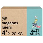 Woezel & Pip Luiers Maxi+ Maat 4+ - 9-20 kg - Megabox - 93 stuks