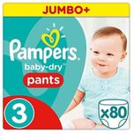 Broekjes Baby Dry Pants Maat-3 Midi 6-11kg Jumbo Pluspack 80-Luiers