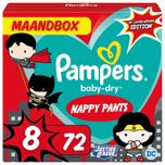 Baby Dry Pants Maat 8 - 72 Luierbroekjes Maandbox - DC Superheroes Edition