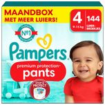 Premium Protection Pants - Maat 4 - Maandbox - 144 stuks - 9/15 KG
